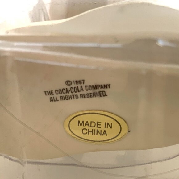 4 Coca Cola Town Square Figurines True Value Truck Snowbear & 2 Delivery Men Vtg - Picture 9 of 16